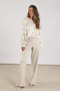Trix Pants Suedine NKF09036 17 Off White