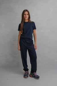 Trousers W25N1631 55s navy stripe