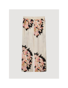Trousers big flowers 4s2623-12028 000122 - Ivory