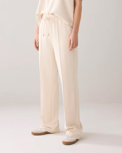 Trousers washed modal scuba 4s2847-30689 000122 - Ivory