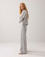Afbeelding in Gallery-weergave laden, Wide leg herringbone broek 4s2862-30710 000810 - Mist
