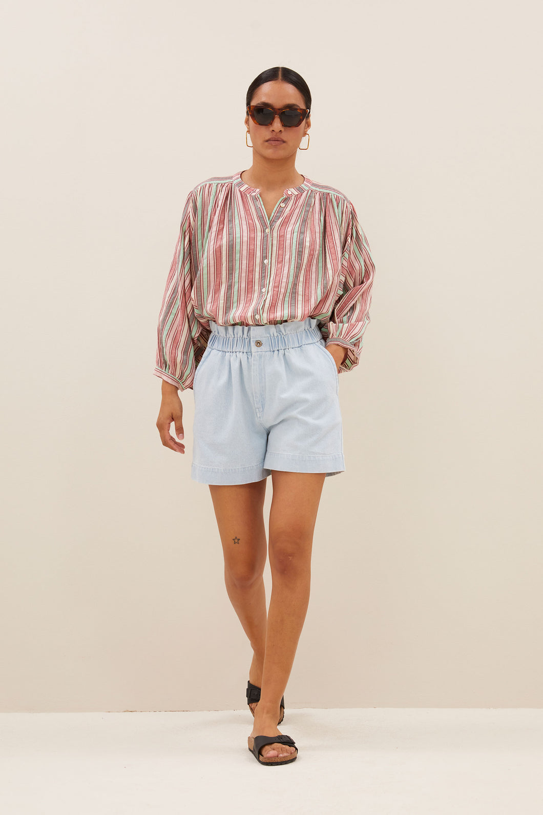 becky multy stripe athia blouse 25112050 968 Multi Stripe