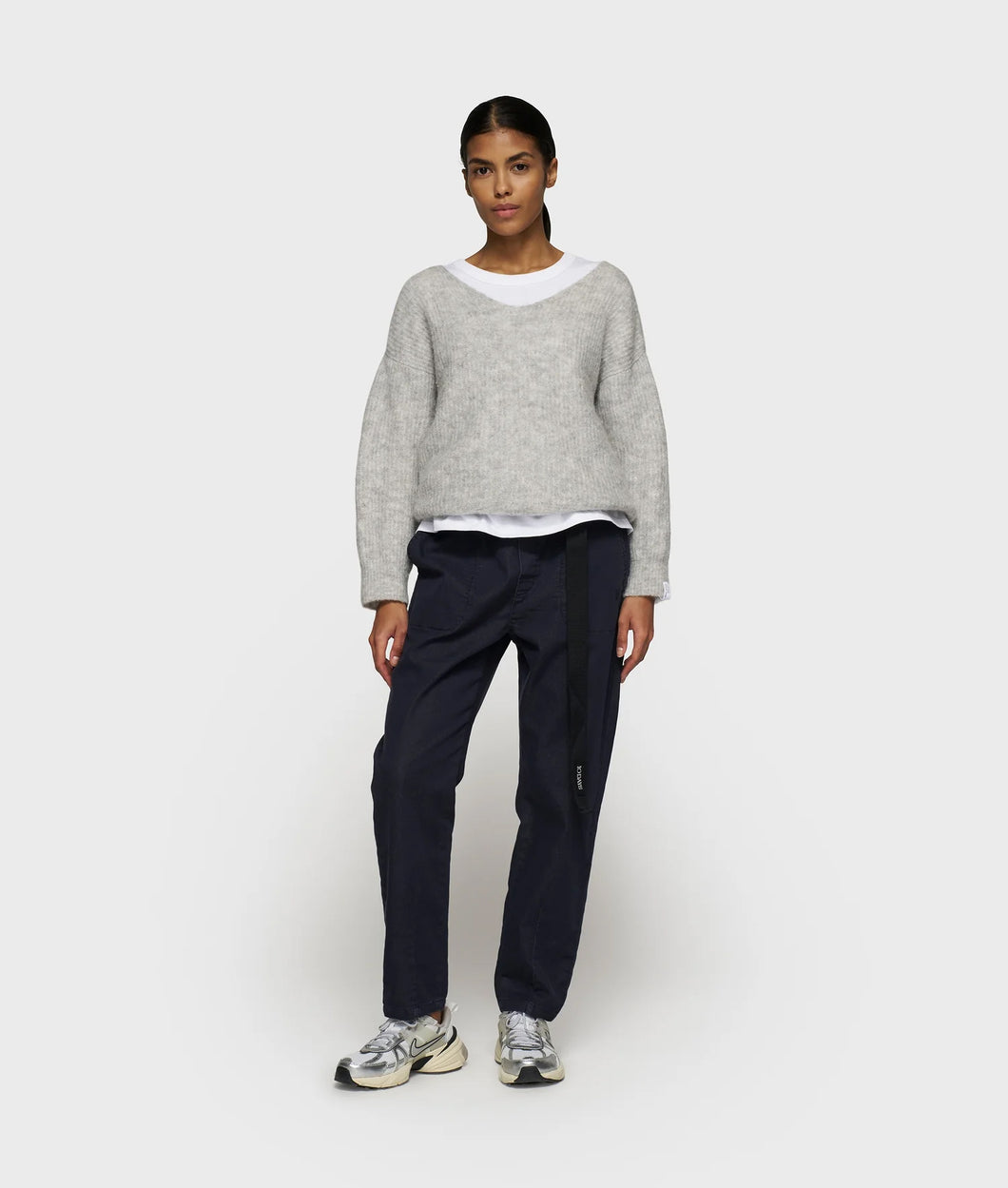 belted pants 20-046-5203 1311 dark navy