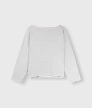 Afbeelding in Gallery-weergave laden, boatneck sweater sabbatical 20-806-4201 4024 white grey melee
