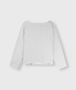 boatneck sweater sabbatical 20-806-4201 4024 white grey melee