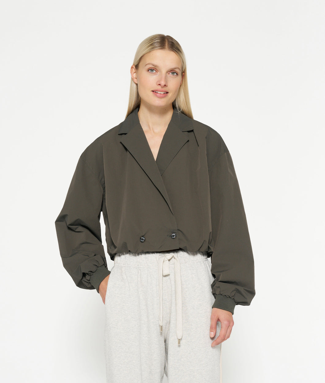 cropped blazer jacket 20-502-4201 1268 oil grey