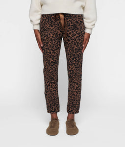 cropped jogger leopard 20-009-5201 1297 dark fudge