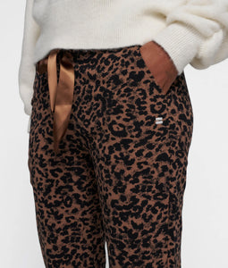 cropped jogger leopard 20-009-5201 1297 dark fudge