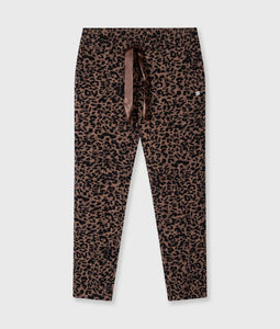 cropped jogger leopard 20-009-5201 1297 dark fudge