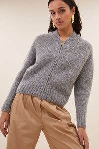 jonas zipp cardigan 25514007 825 grey melee