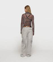 Afbeelding in Gallery-weergave laden, mesh long sleeve leopard 20-779-5204 1002 Ecru
