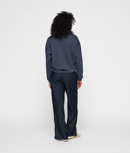 raw edge statement sweater 20-811-5201 1202 yale blue