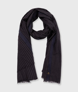 scarf pinstripe 20-906-5203 1311 dark navy