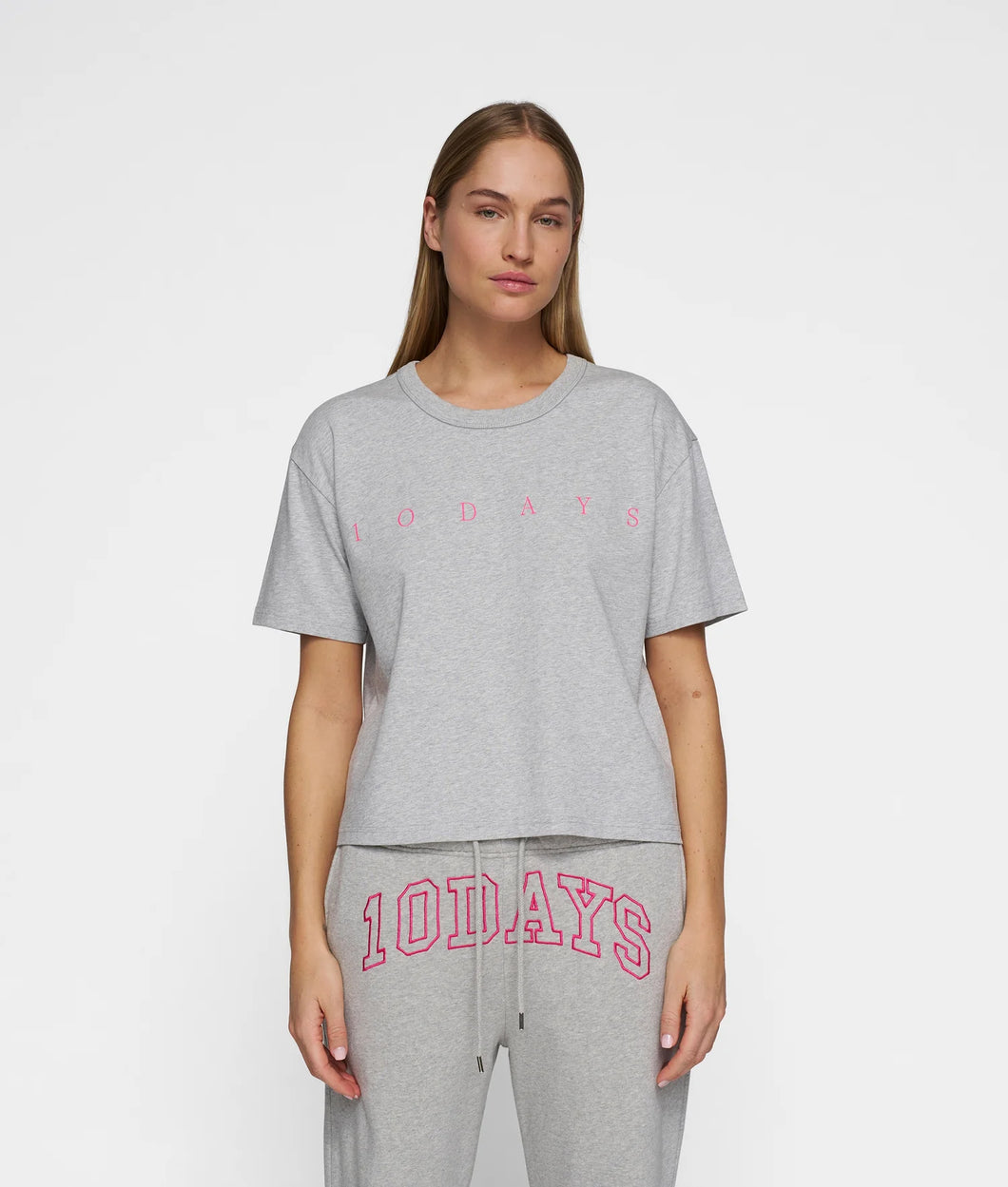 short sleeve tee logo 20-740-5201 4001 light grey melee