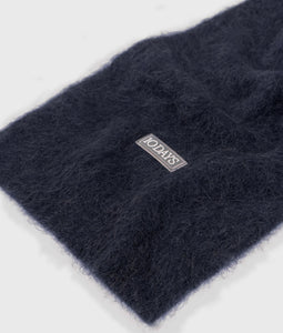soft hairy knit scarf 20-904-5203 1311 dark navy