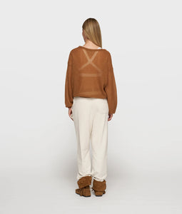 thin knit sweater 20-612-5204 1316 suede