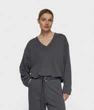 Afbeelding in Gallery-weergave laden, v-neckballoonsweater20-821-62031335steelblue__1
