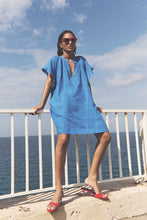 Afbeelding in Gallery-weergave laden, vina linen dress 25117007 675 queens blue
