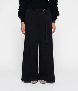 wide leg pants twill 20-060-5201 1012 black
