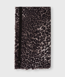 wool scarf leopard 20-913-5204 4000 soft white melee